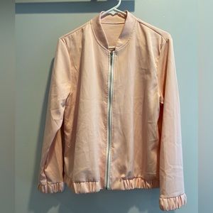 Pink bomber jacket